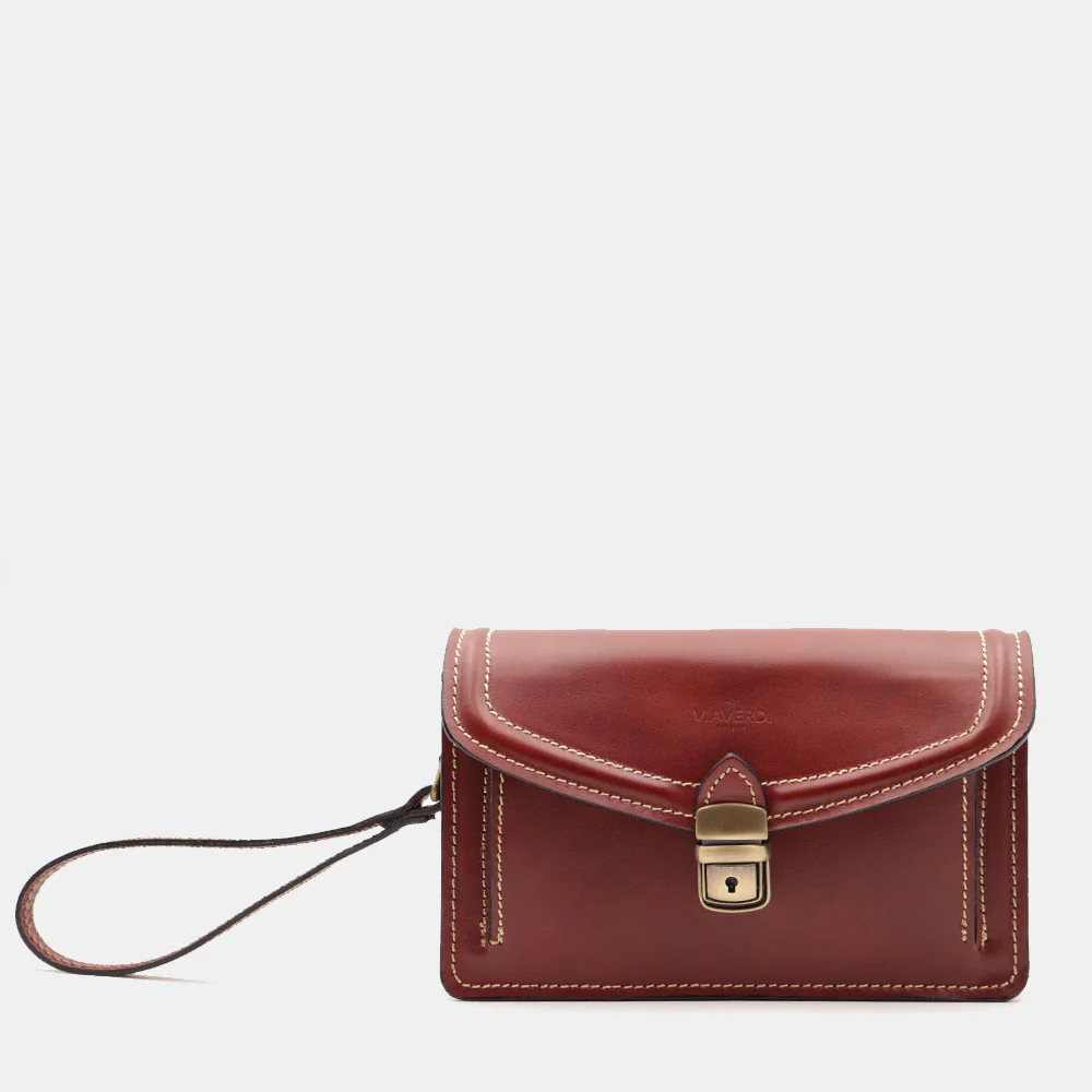 Beauty Uomo VIAVERDI Made in Italy in Pelle Marrone