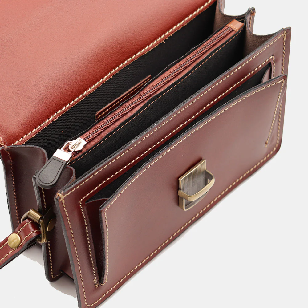 Beauty Uomo VIAVERDI Made in Italy in Pelle Marrone - Image 6
