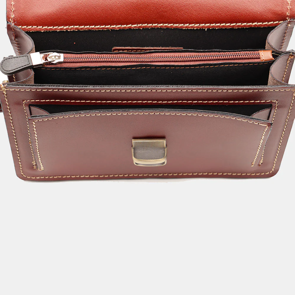 Beauty Uomo VIAVERDI Made in Italy in Pelle Marrone - Image 7