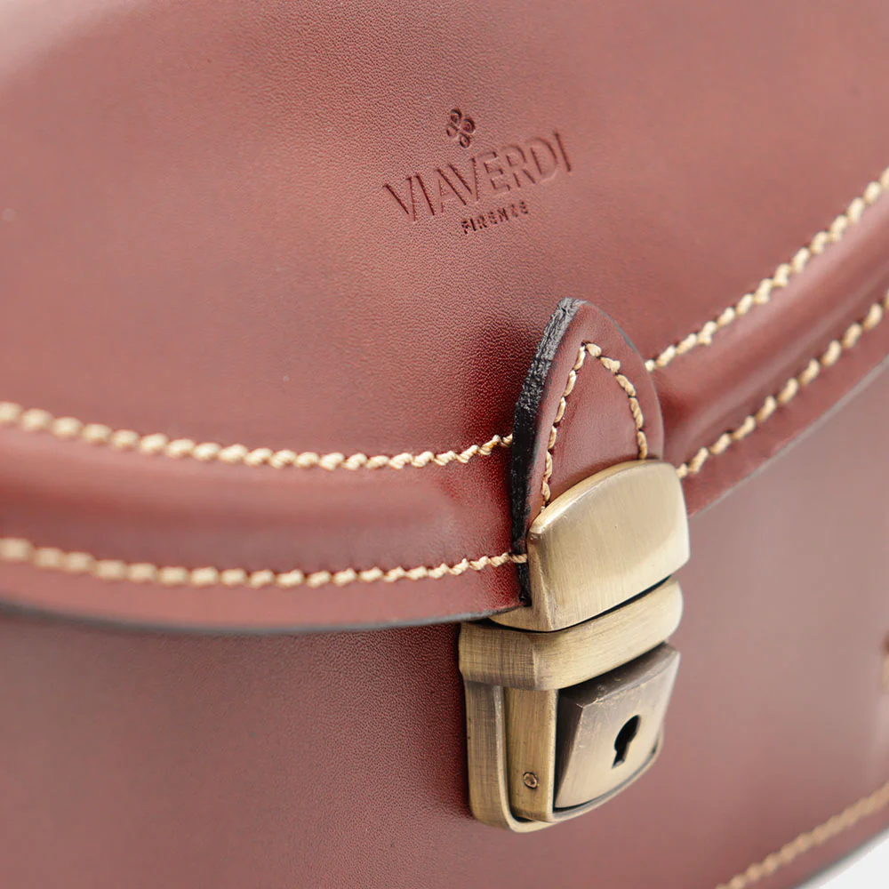 Beauty Uomo VIAVERDI Made in Italy in Pelle Marrone - Image 8