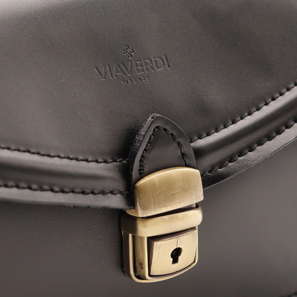 Beauty Uomo VIAVERDI Made in Italy in Pelle Nero - Image 8