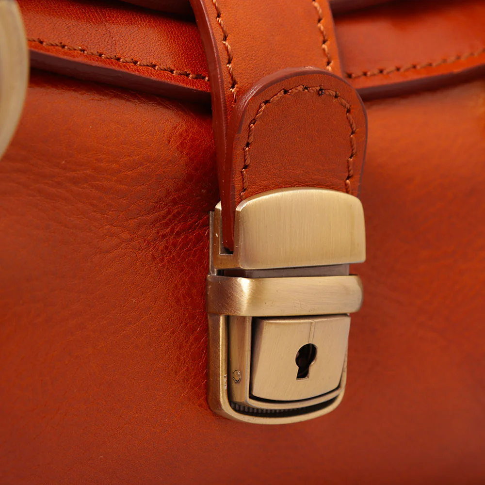 Borsa a Spalla VIAVERDI in Pelle Cuoio Made in Italy linea Firenze - Image 8