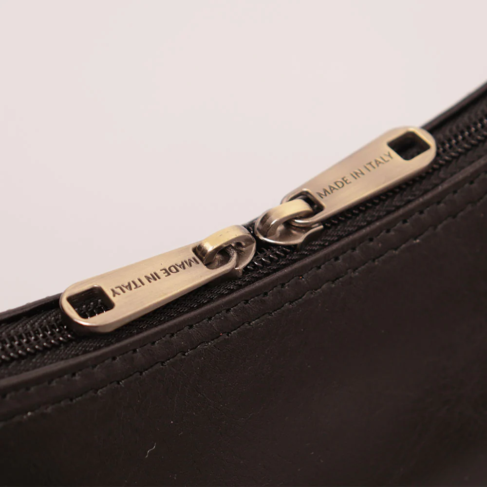 Borsa a Spalla VIAVERDI in Pelle Nera Made in Italy linea Firenze - Image 6