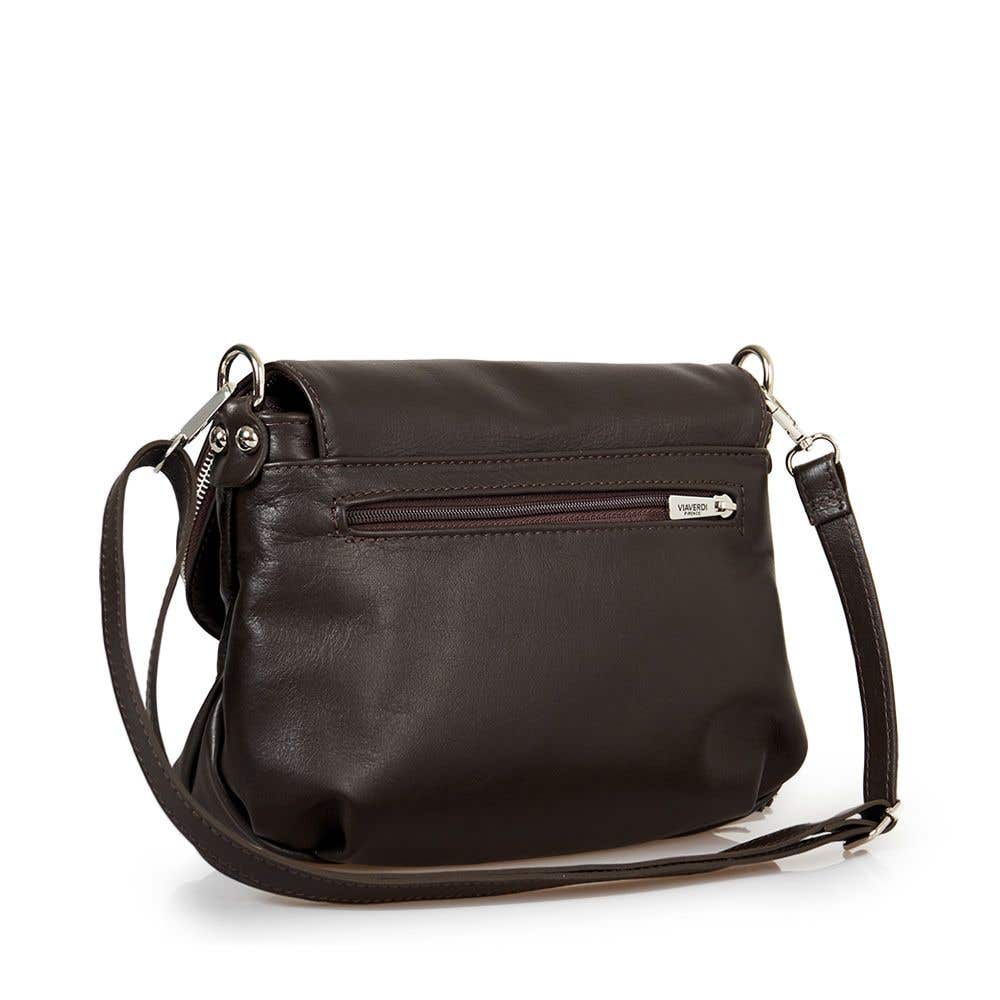 Borsa a Tracolla in Pelle Testa di Moro VIAVERDI Made in Italy - Image 3