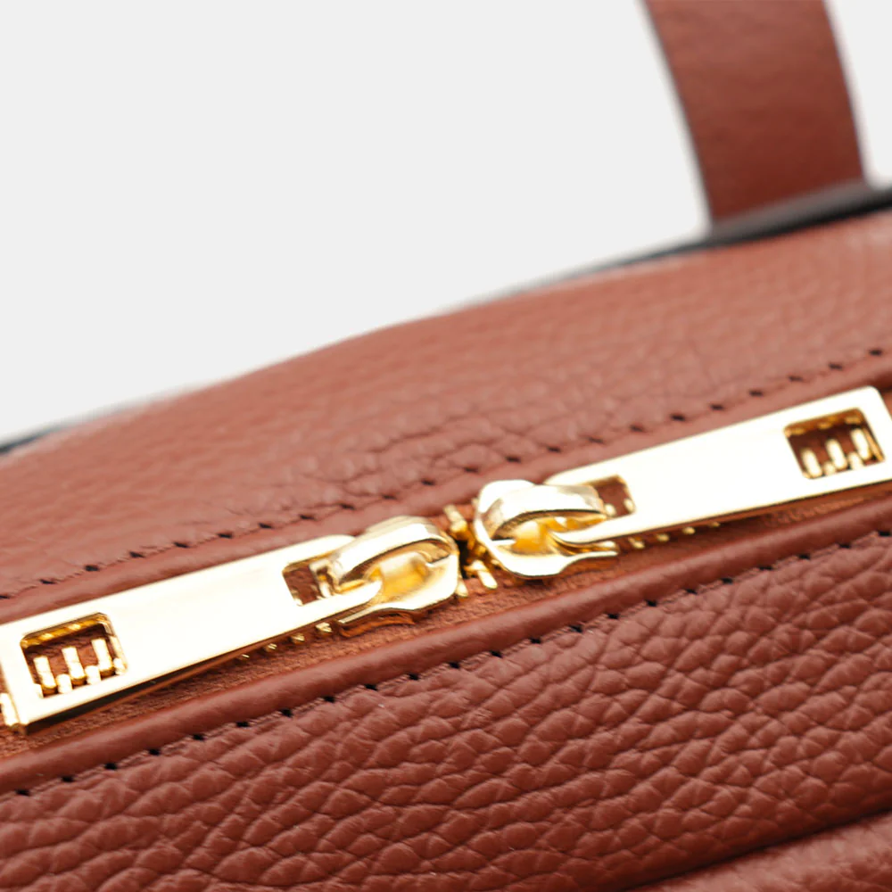 Borsa Business in Pelle Marrone VIAVERDI Made in Italy - Porta Pc 15.6 - Image 10