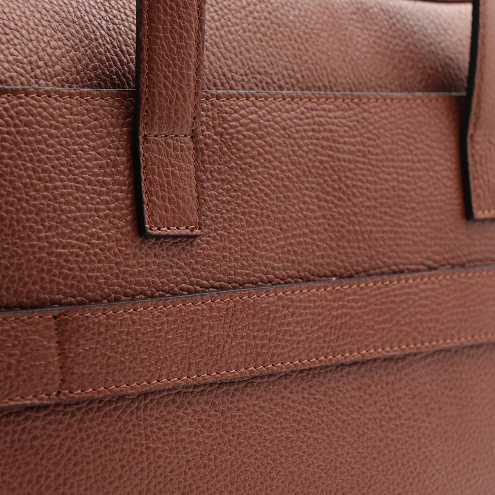Borsa Business in Pelle Marrone VIAVERDI Made in Italy - Porta Pc 15.6 - Image 11