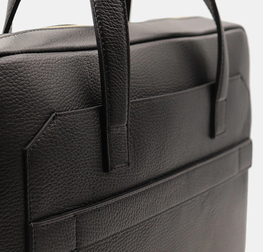 Borsa Business in Pelle Nera VIAVERDI Made in Italy - Porta Pc 15.6 - Image 12