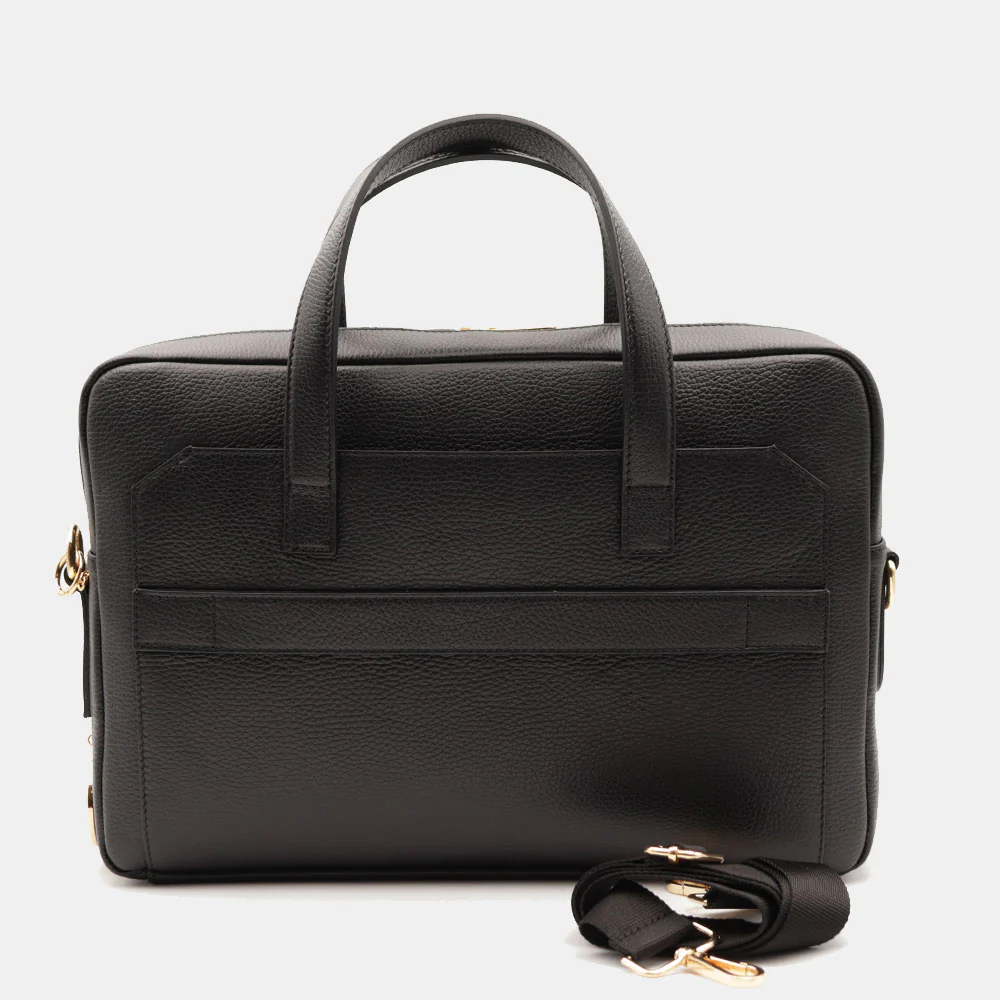 Borsa Business in Pelle Nera VIAVERDI Made in Italy - Porta Pc 15.6 - Image 6