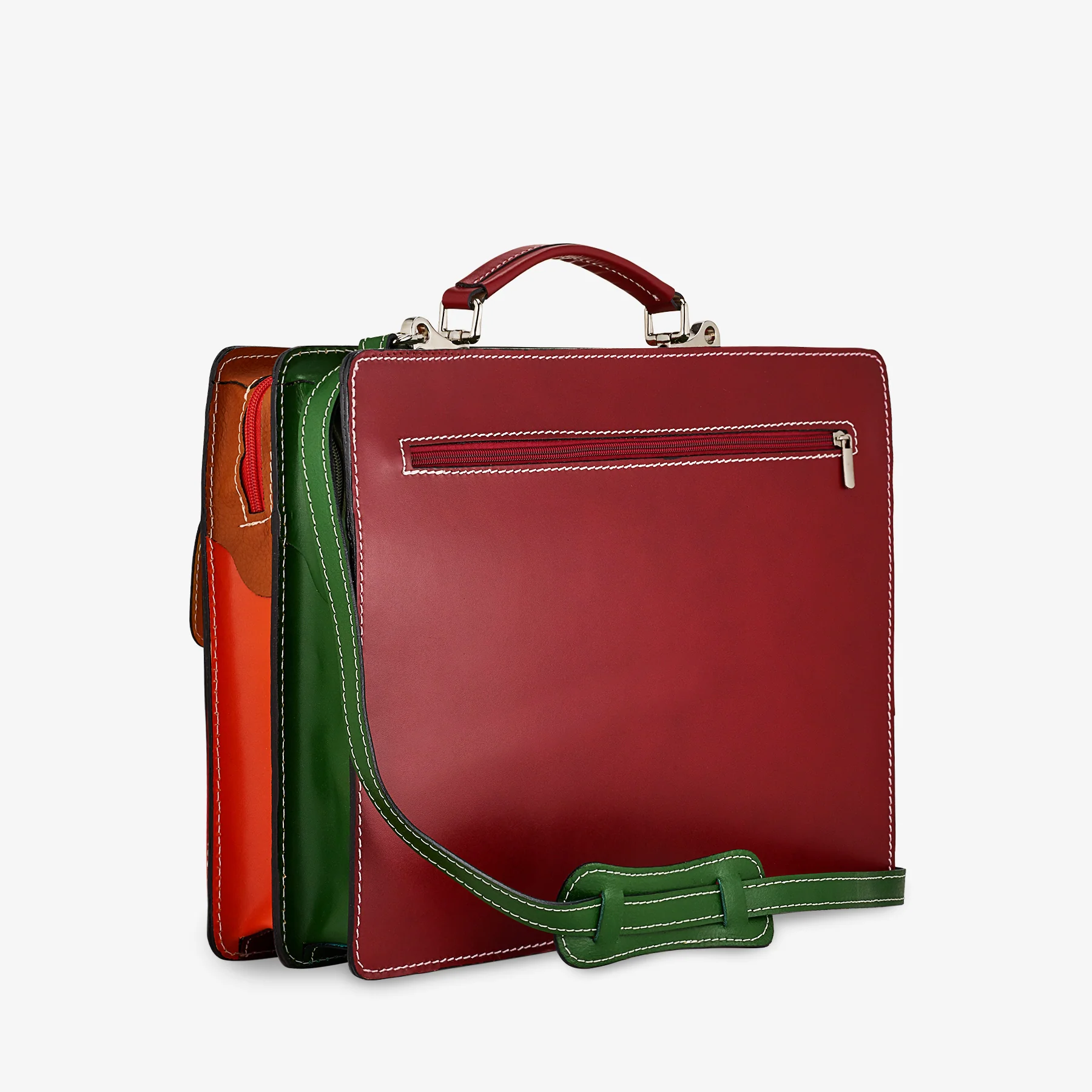 Borsa da Lavoro in Pelle Multicolor VIAVERDI Made in Italy - Porta Ombrelli e Pc 15.6 - Image 3