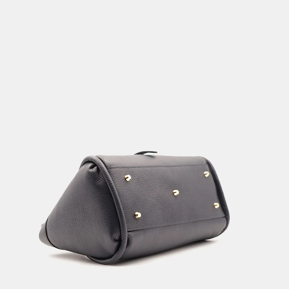 Borsa Donna a Mano VIAVERDI in Pelle Blu Made in Italy linea Cortona - Image 10