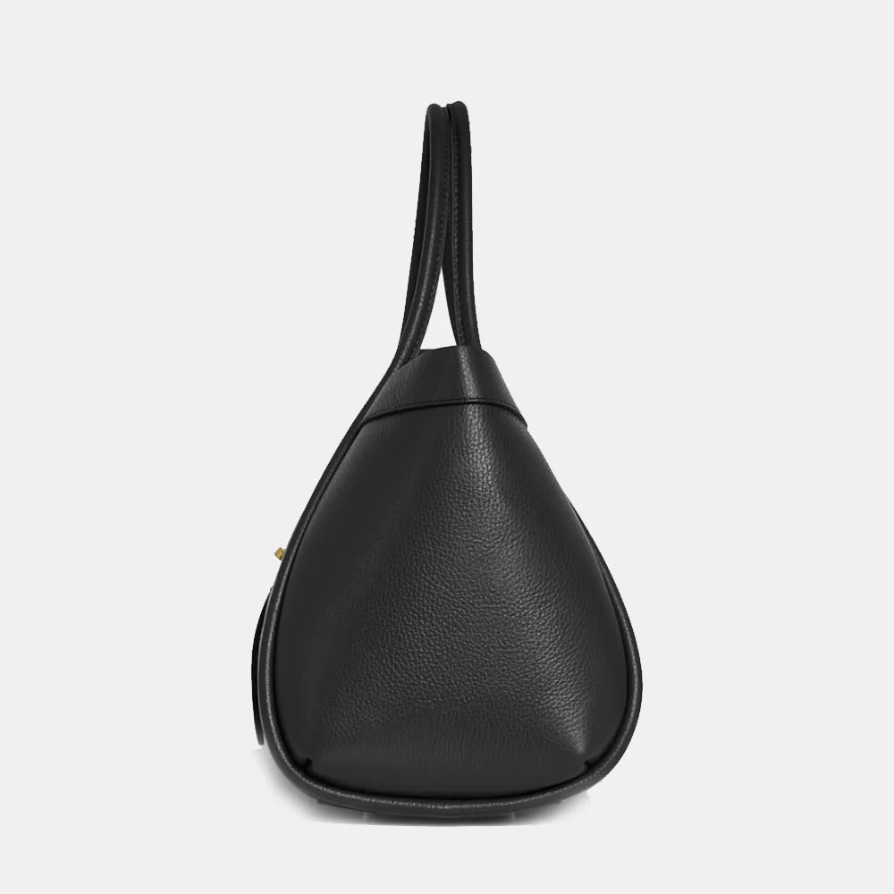Borsa Donna a Spalla VIAVERDI in Pelle Nera Made in Italy linea Cortona - Image 7