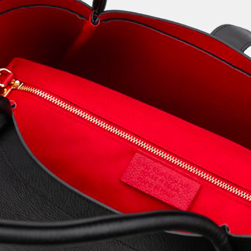 Borsa Donna a Spalla VIAVERDI in Pelle Nera Made in Italy linea Cortona - Image 8
