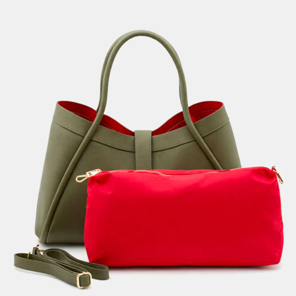 Borsa Donna a Spalla VIAVERDI in Pelle Verde Made in Italy linea Cortona - Image 7