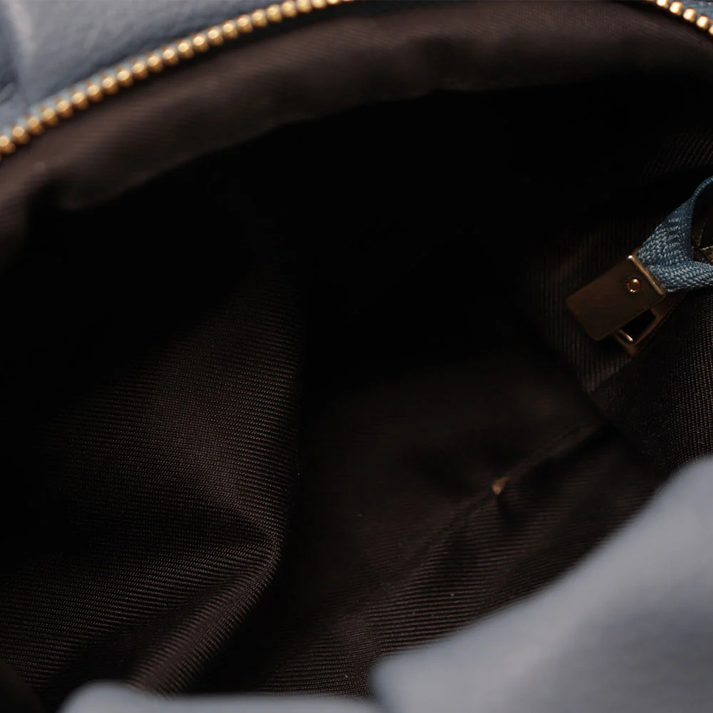 Borsa Hobo a Spalla con Catena VIAVERDI in Pelle Avio Made in Italy linea Monteriggioni - Image 4