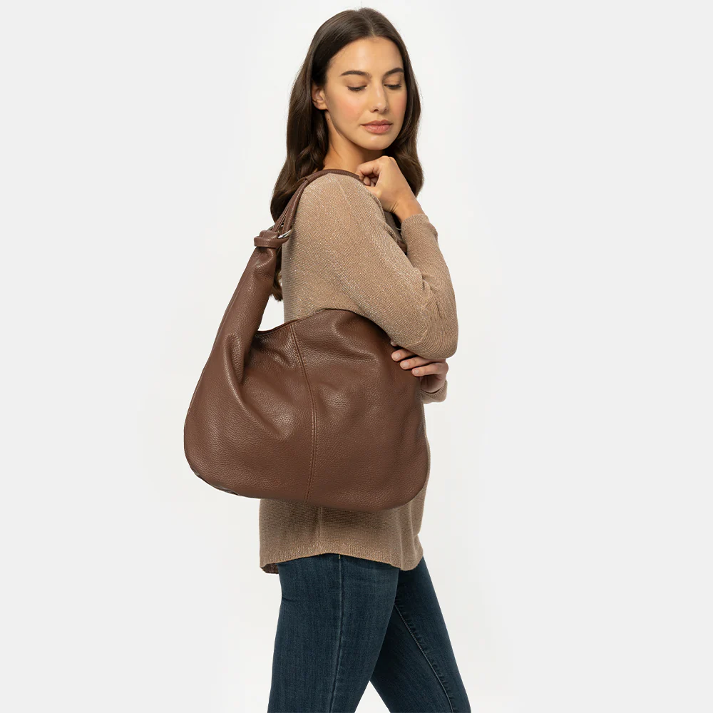 Borsa Hobo in Pelle Nera VIAVERDI Made in Italy - Image 2