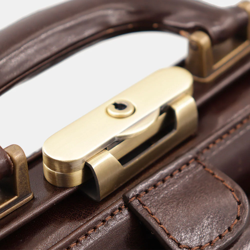Borsa Medico Classica in Pelle Testa di Moro VIAVERDI Made in Italy linea Firenze - Image 13