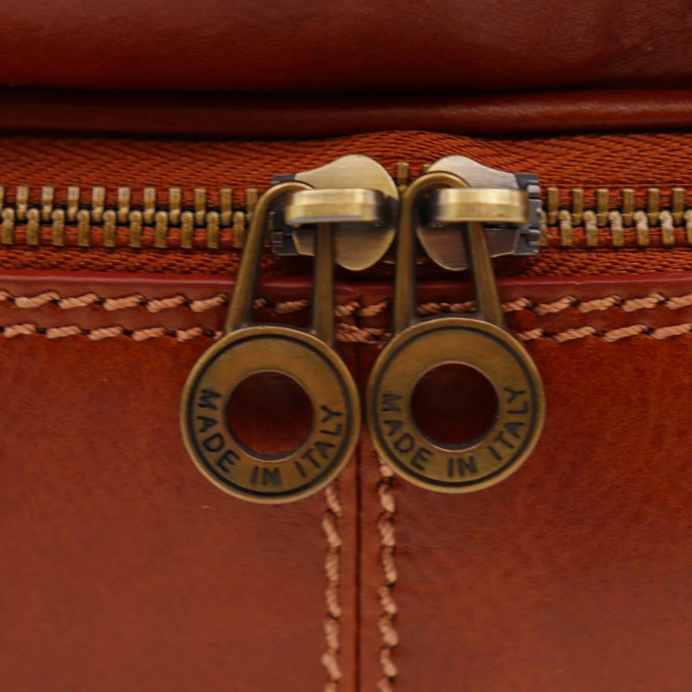 Borsa Medico in Pelle color Cuoio VIAVERDI Made in Italy linea Firenze - Image 13