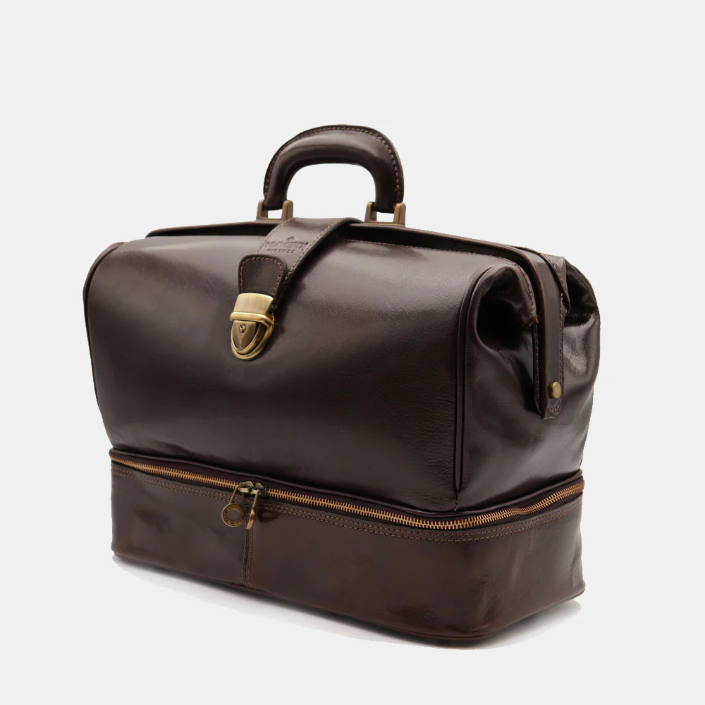 Borsa Medico in Pelle Testa di Moro VIAVERDI Made in Italy linea Firenze - Image 5