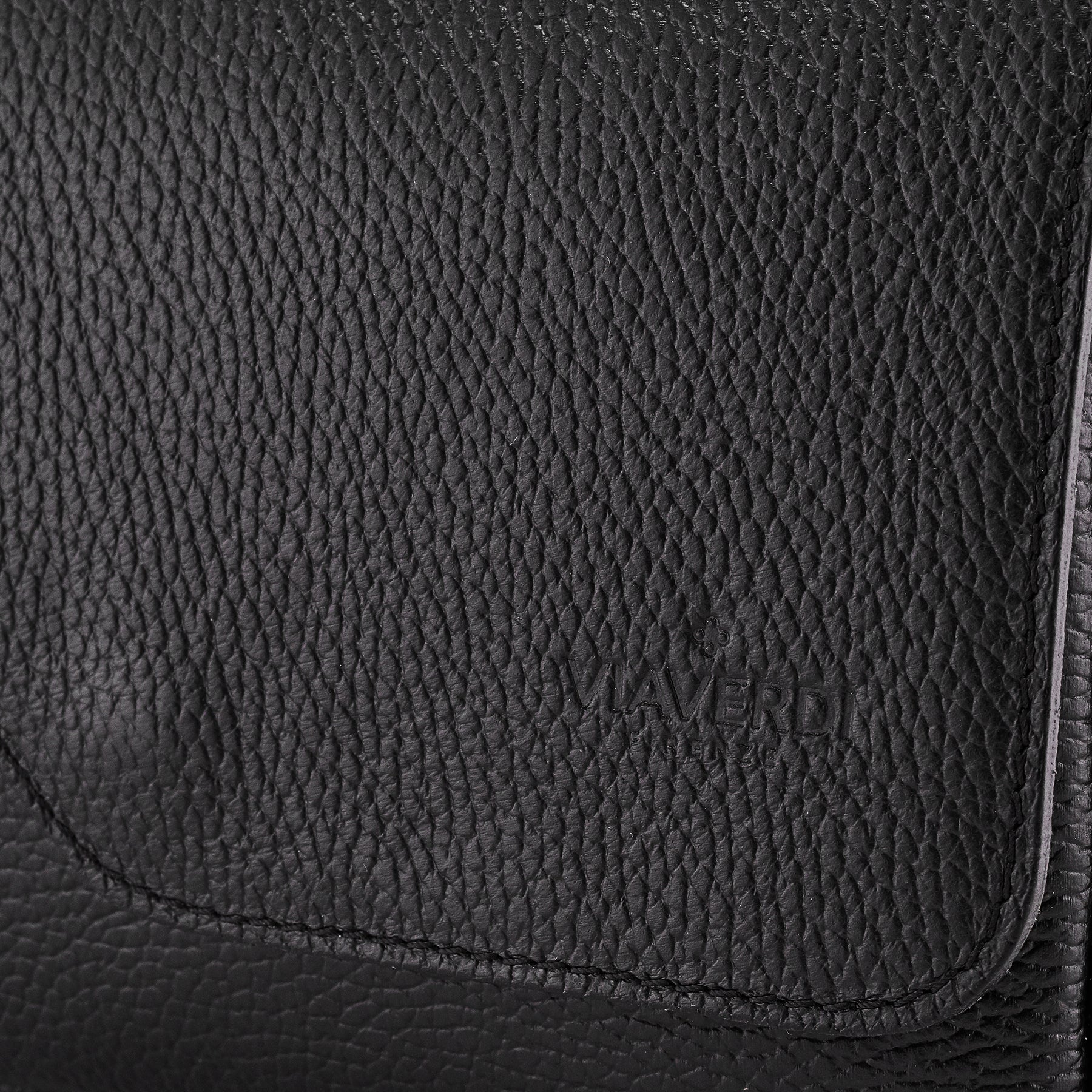 Borsa Piccola a Tracolla in Pelle Nera VIAVERDI Made in Italy - Image 4