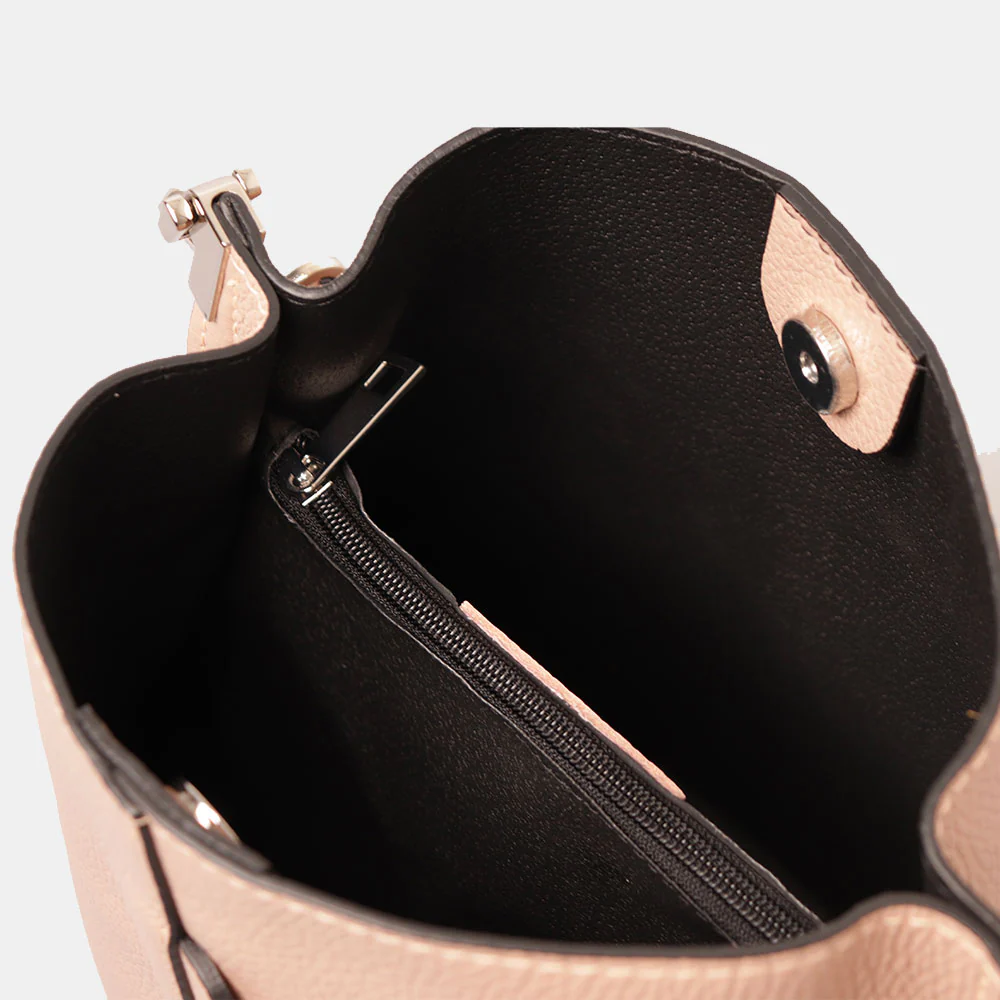 Borsa Secchiello con Tracolla VIAVERDI in Pelle Avorio Made in Italy linea Capalbio - Image 7