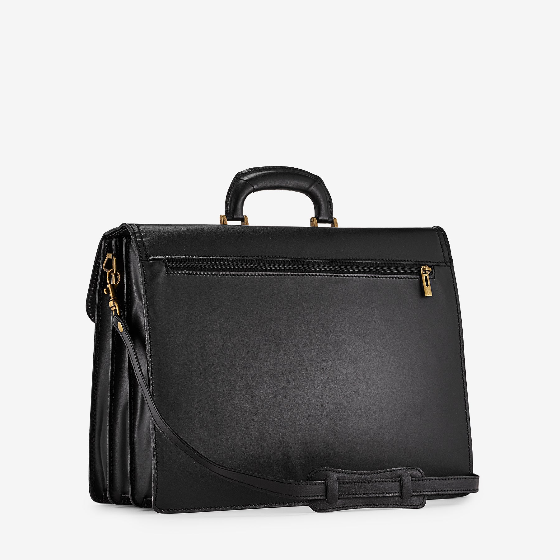 Cartella in Pelle Nera VIAVERDI Made in Italy - 3 Soffietti Pc 15.6 - Image 3