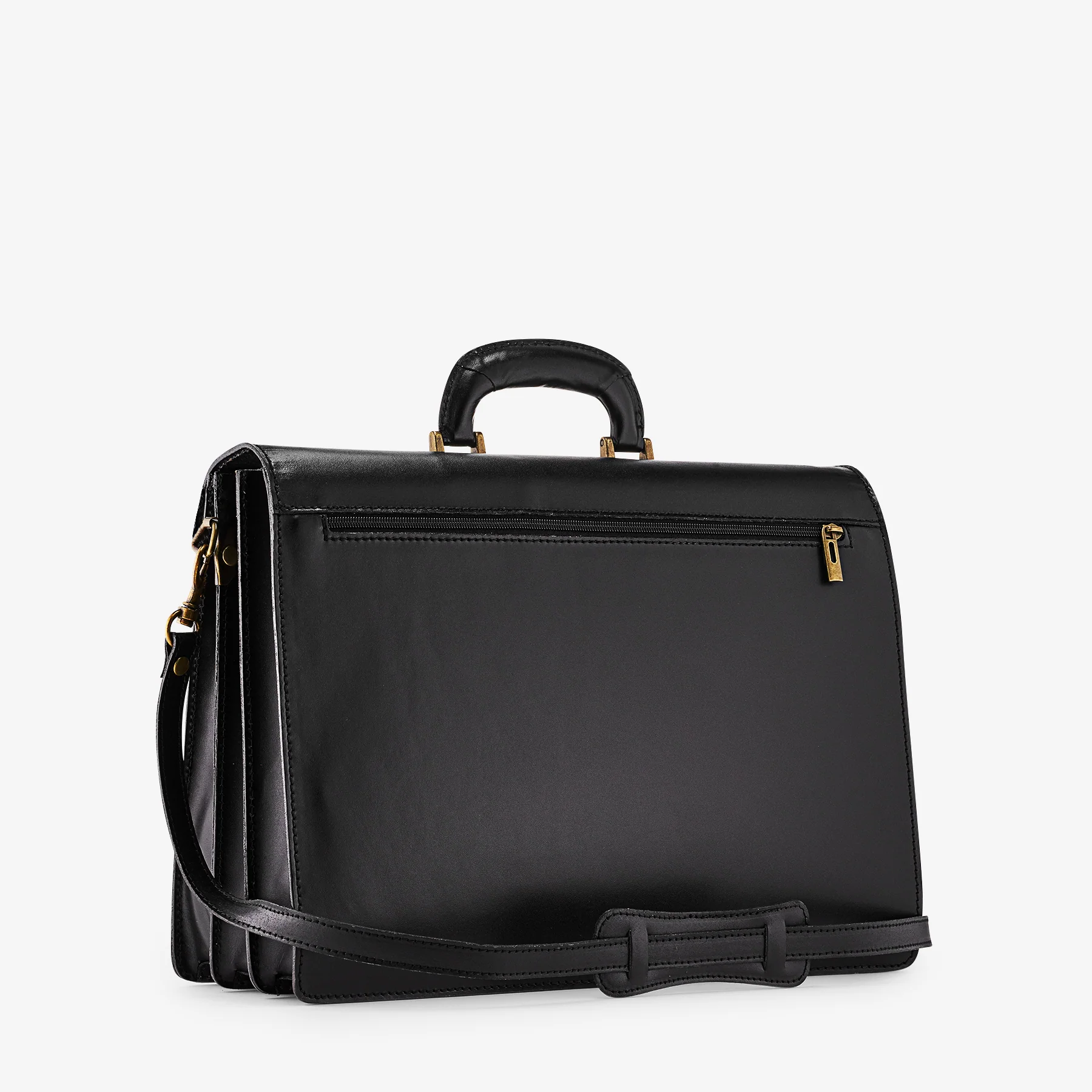 Cartella in Pelle Nera VIAVERDI Made in Italy - 3 Soffietti Pc 15.6 - Image 3