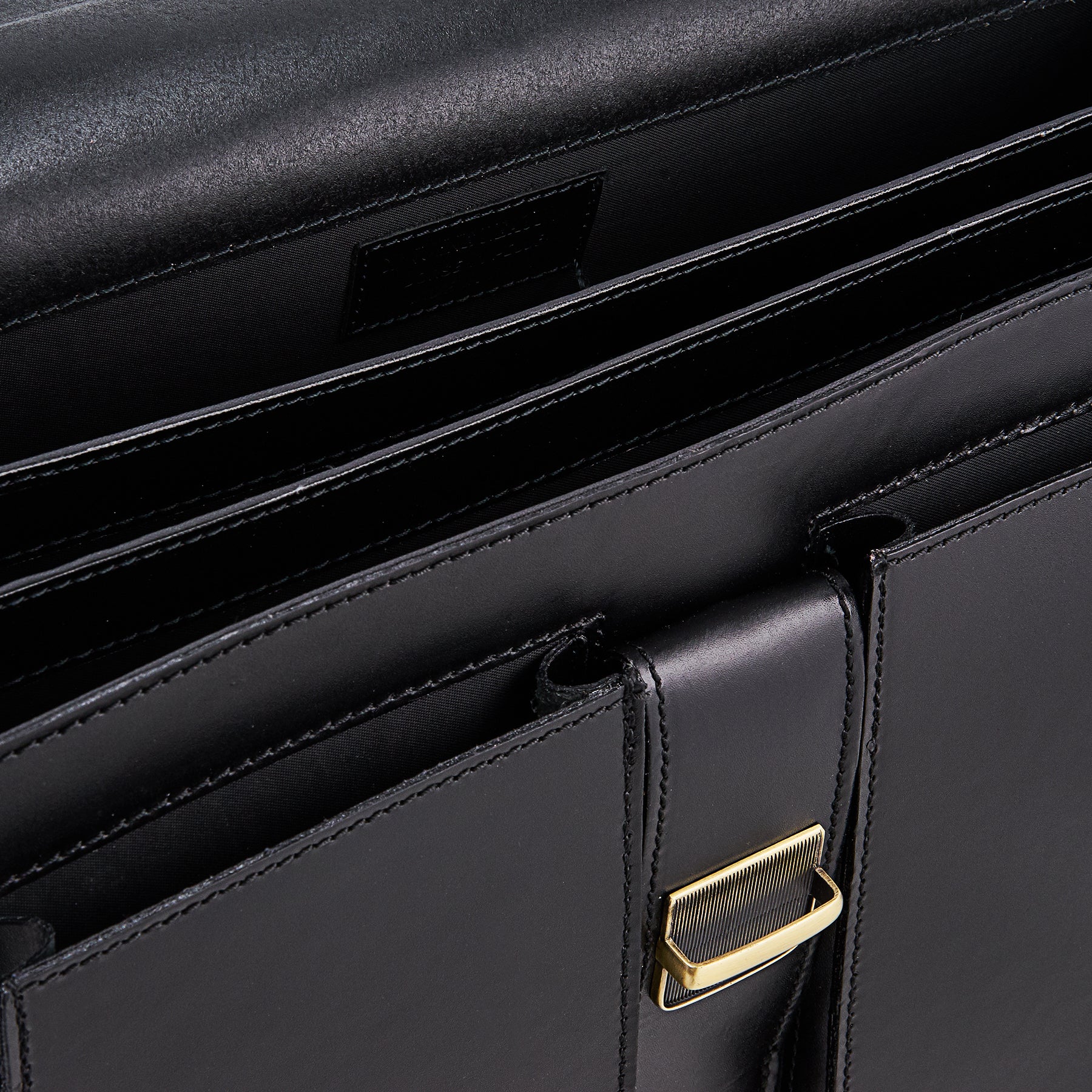 Cartella in Pelle Nera VIAVERDI Made in Italy - 3 Soffietti Pc 15.6 - Image 5