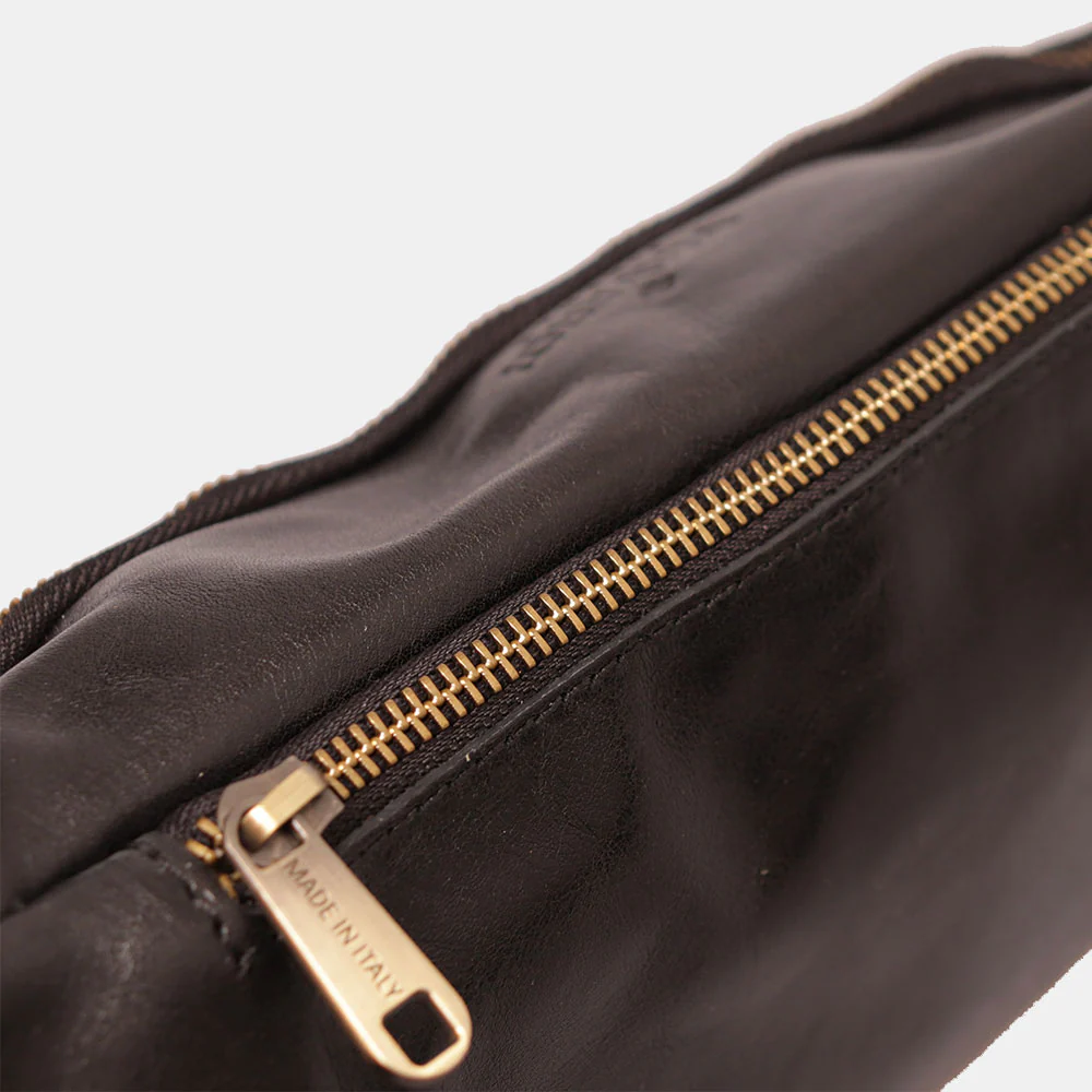 Marsupio in Pelle Nero VIAVERDI Made in Italy linea Firenze - Image 10