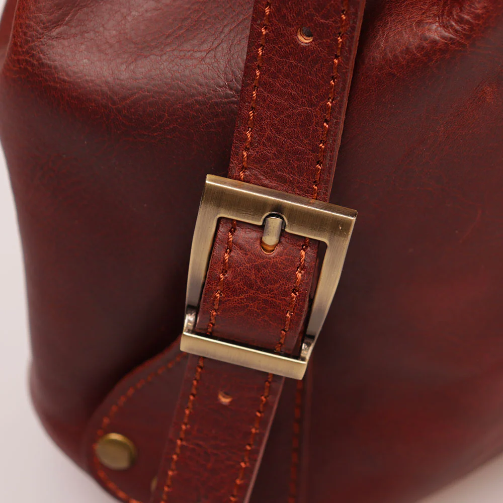 Zaino Donna VIAVERDI in Pelle Marrone Made in Italy linea Firenze - Image 12